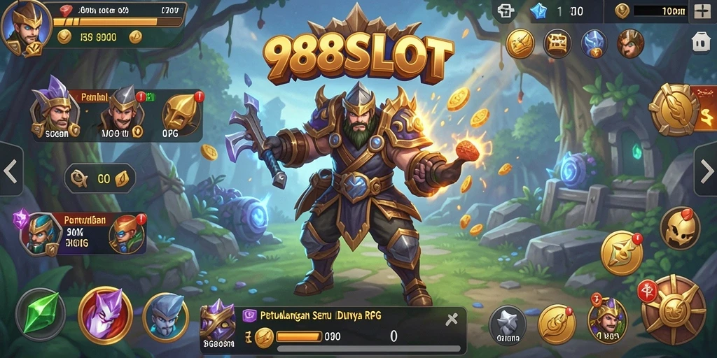 Screenshot gameplay menampilkan aksi petualangan RPG yang mendebarkan.