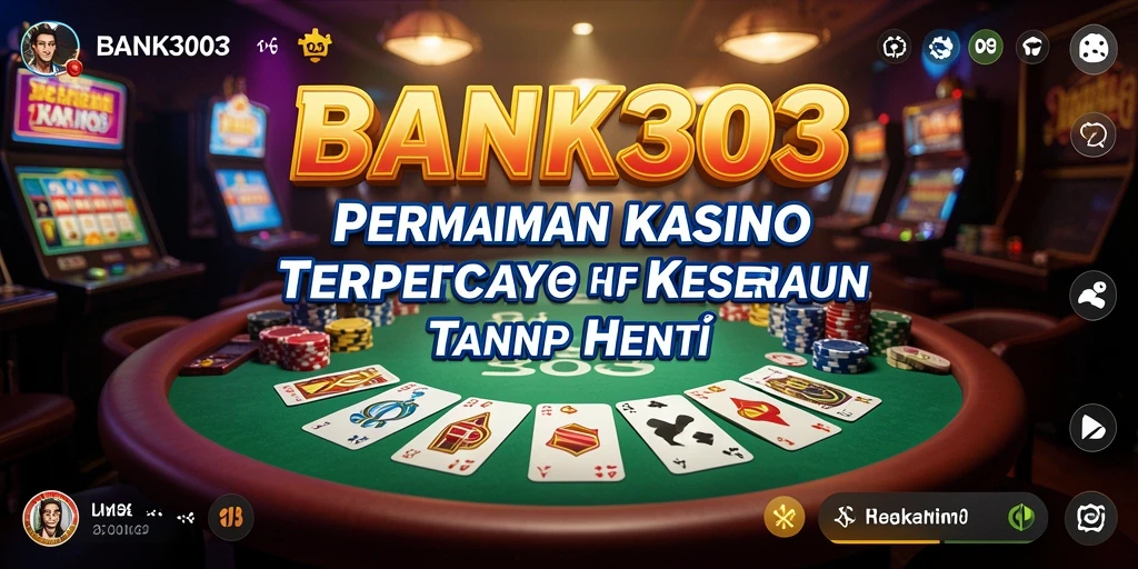 Screenshot gameplay BANK303 dengan visual permainan Kasino yang menarik.
