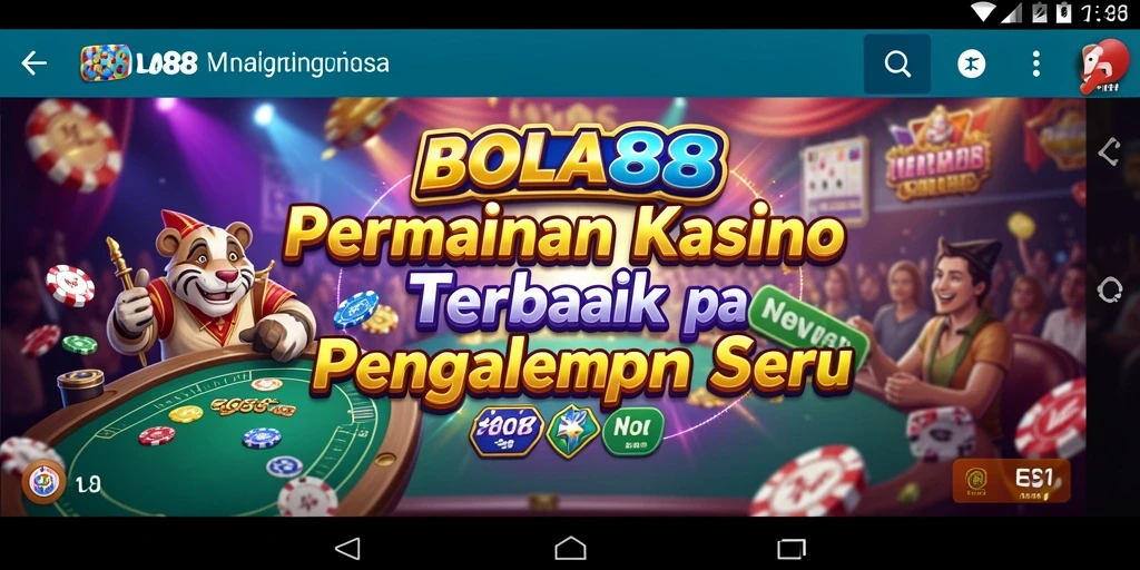 Tampilan gameplay menarik dan mendebarkan dari BOLA88.