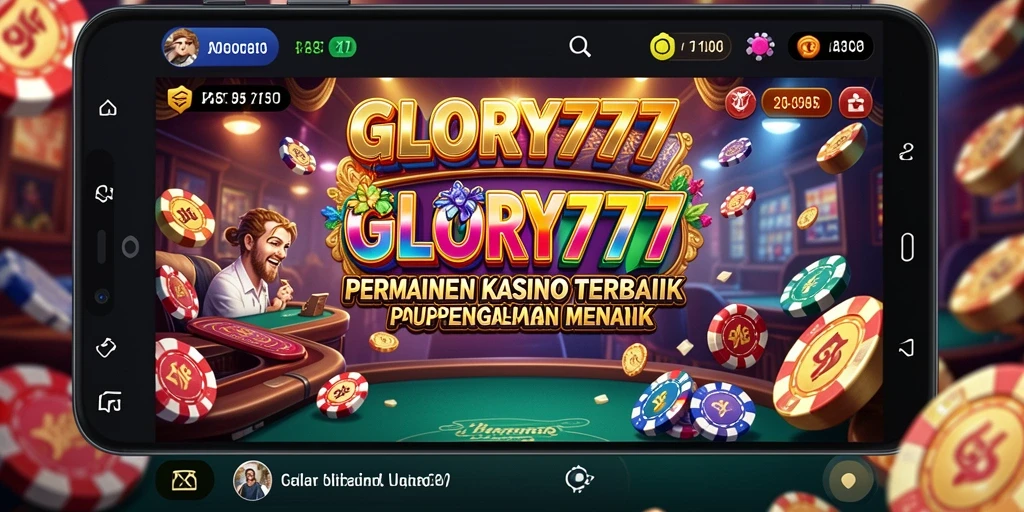 Tampilan menarik dari gameplay Kasino GLORY777 saat bermain.