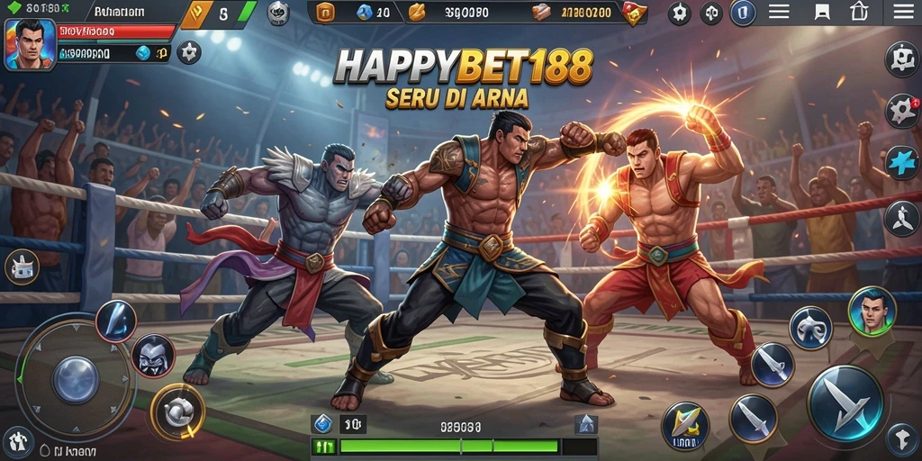Gameplay menegangkan dengan karakter Fighting unik dan seru.