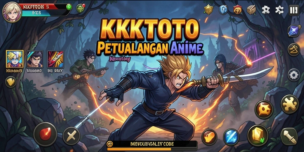 Tampilan screenshot KPKTOTO menampilkan aksi seru dalam petualangan Anime.