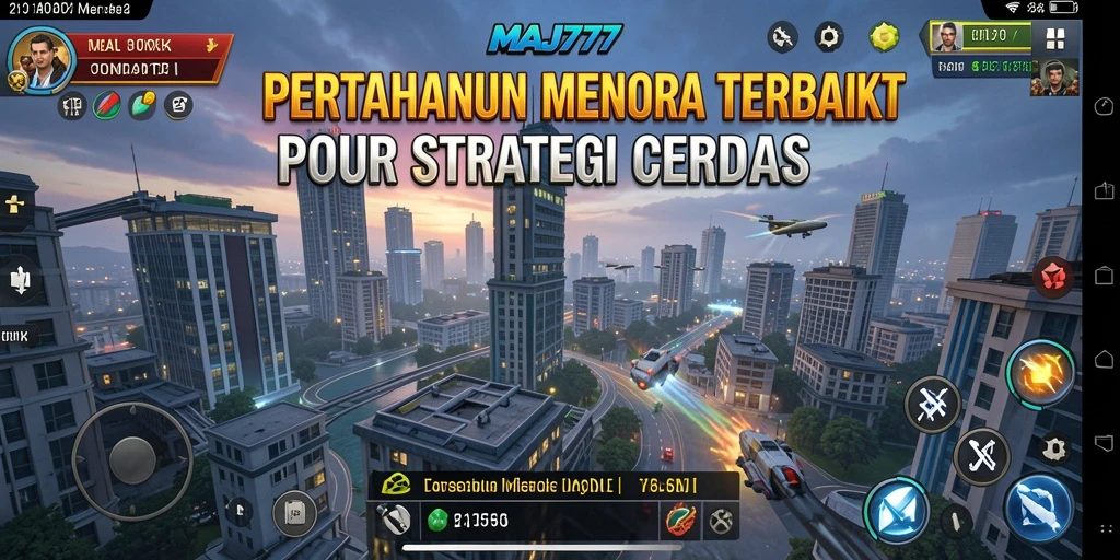 Gameplay menara bertahan yang menegangkan di MAJ777.