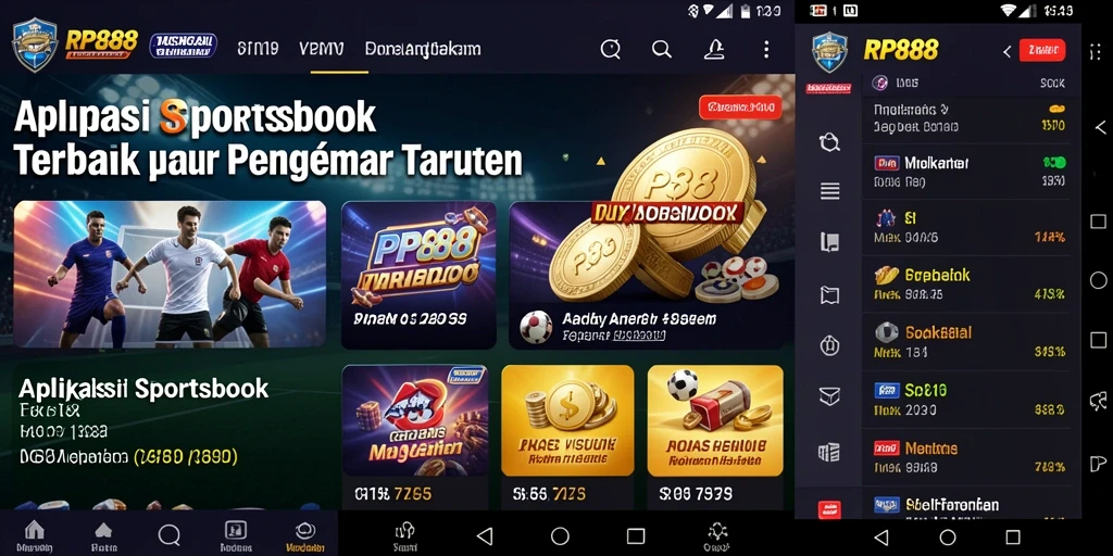 Tampilan menarik dari gameplay Sportsbook di RP888.