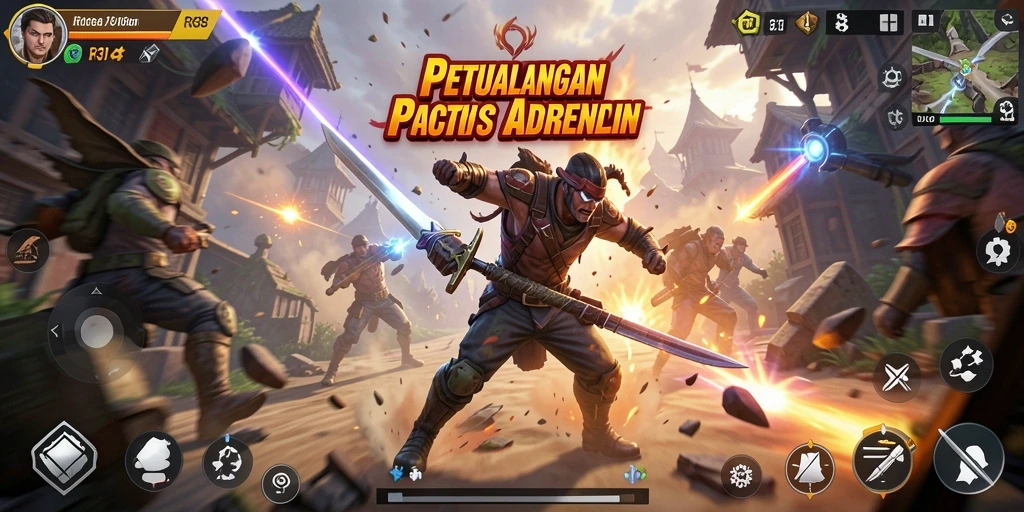 Tangkapan layar gameplay dramatis dari RR33 dengan aksi yang mendebarkan.