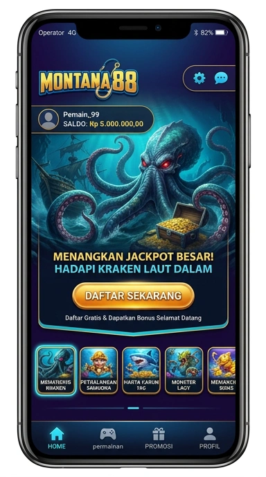 Tampilan antarmuka montana88 yang intuitif.